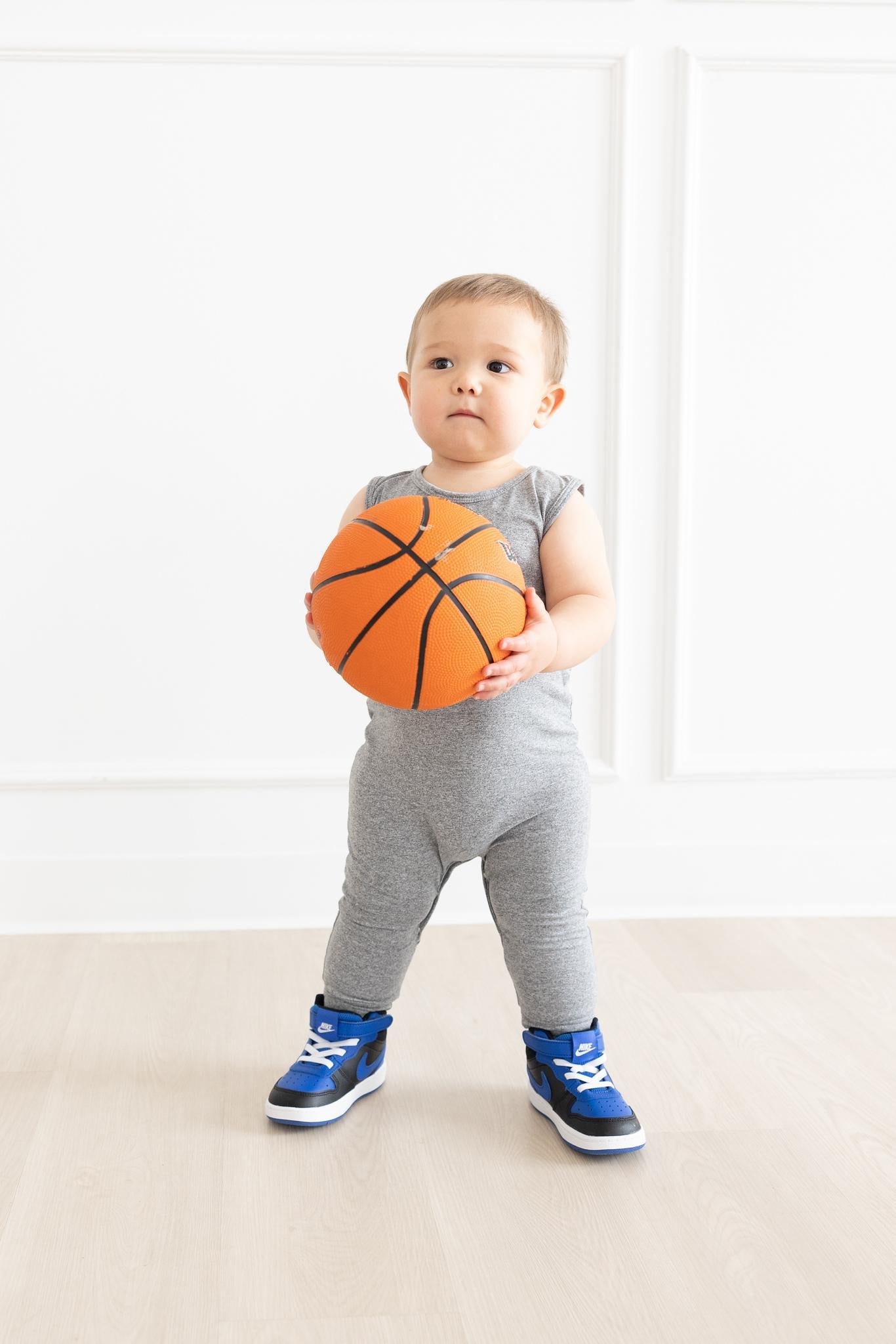 Heather Gray Tank One-Piece Jogger by Mila & Rose ®