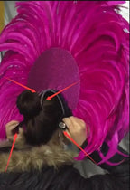 FASHIONABLE AND EXQUISITE HEADDRESS FEATHERS SAMBA DANCE CARNIVAL HALLOWEEN PARTY LATIN DANCE BAR PERFORMANCE HAT MASQUERADE by Stardust Starlets