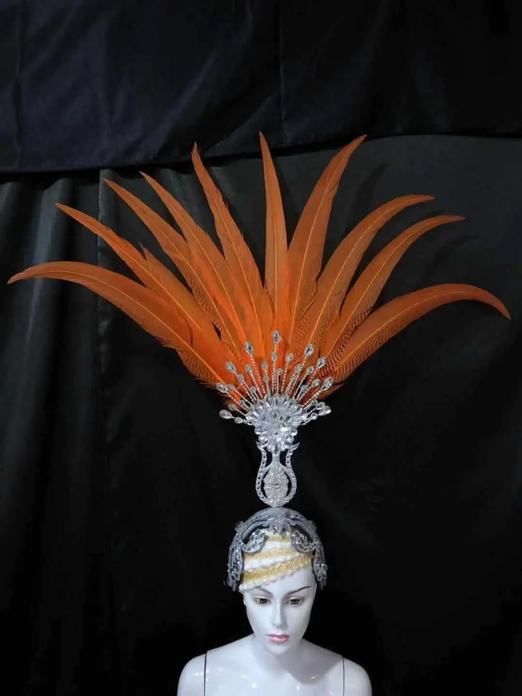 The Stardust Aurora – Premium Feathered Samba Carnival Headdress by Stardust Starlets