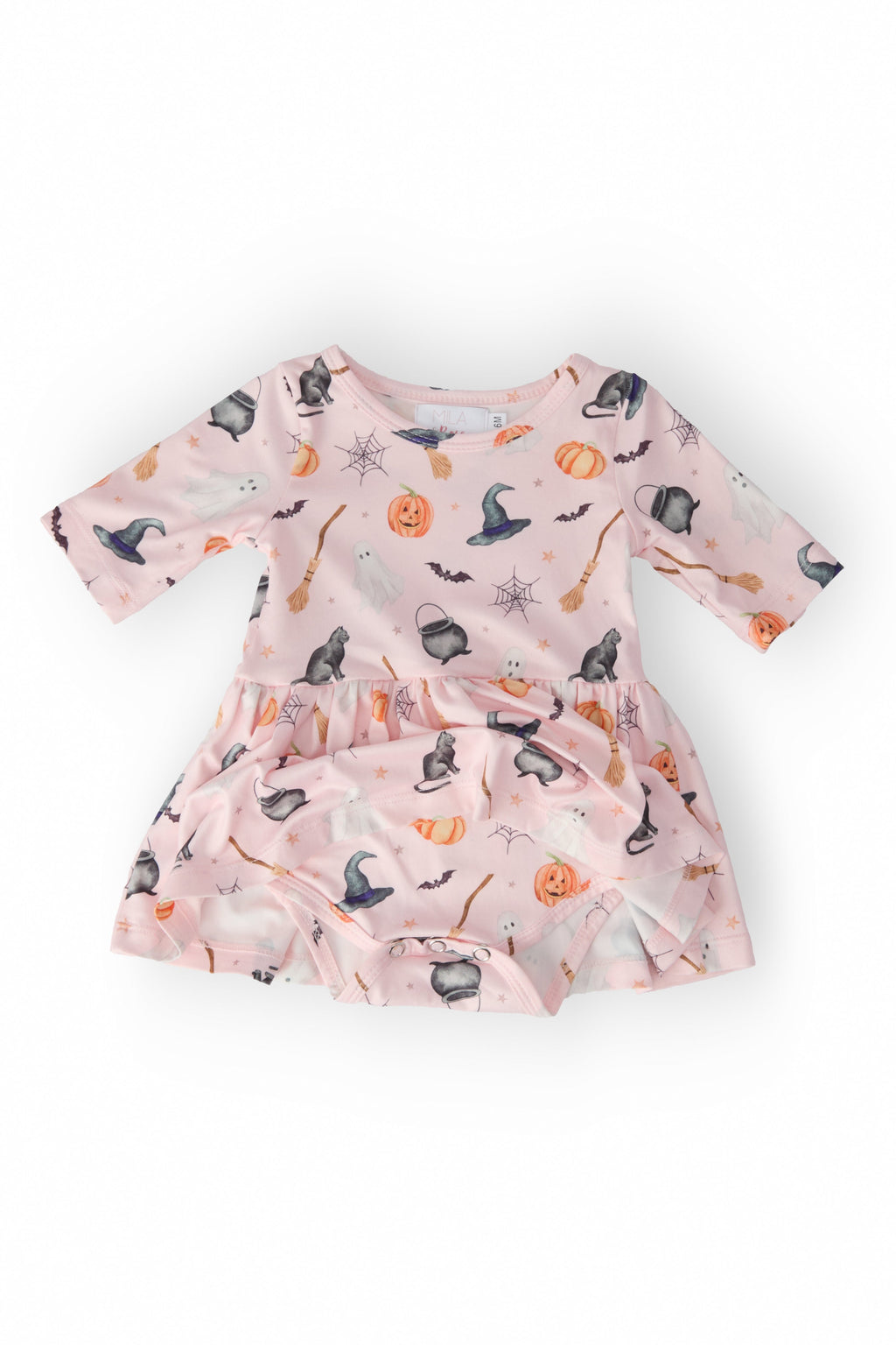 Hey Boo 3/4 Sleeve Twirl Bodysuit by Mila & Rose ®