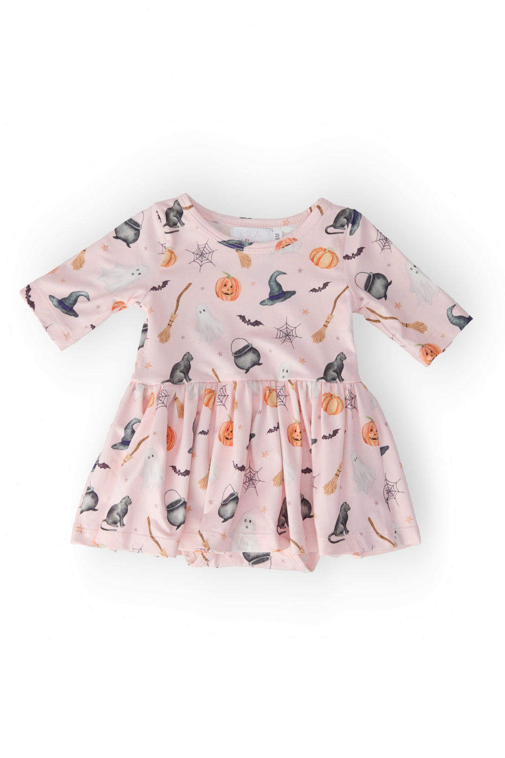 Hey Boo 3/4 Sleeve Twirl Bodysuit by Mila & Rose ®
