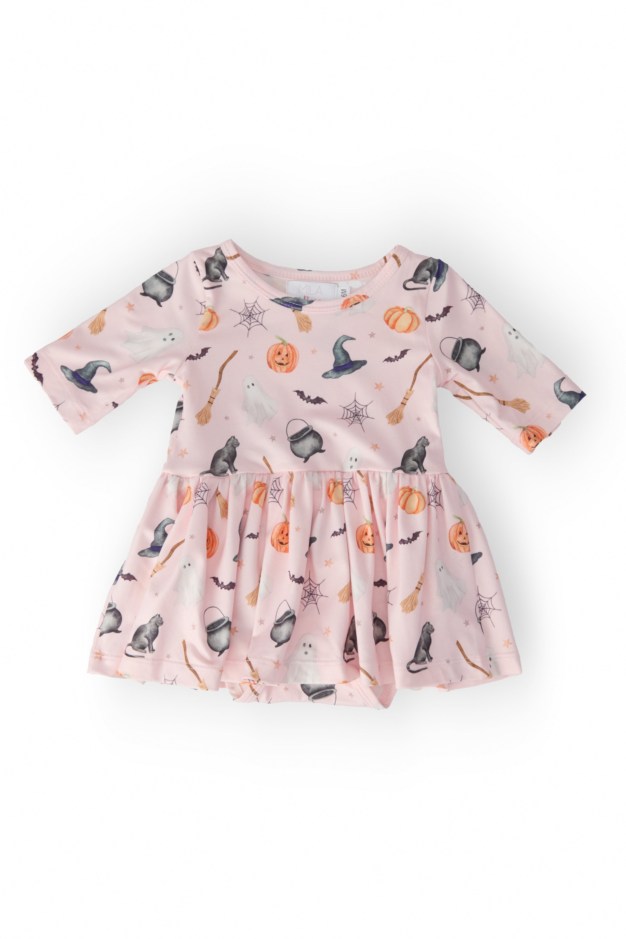 Hey Boo 3/4 Sleeve Twirl Bodysuit by Mila & Rose ®