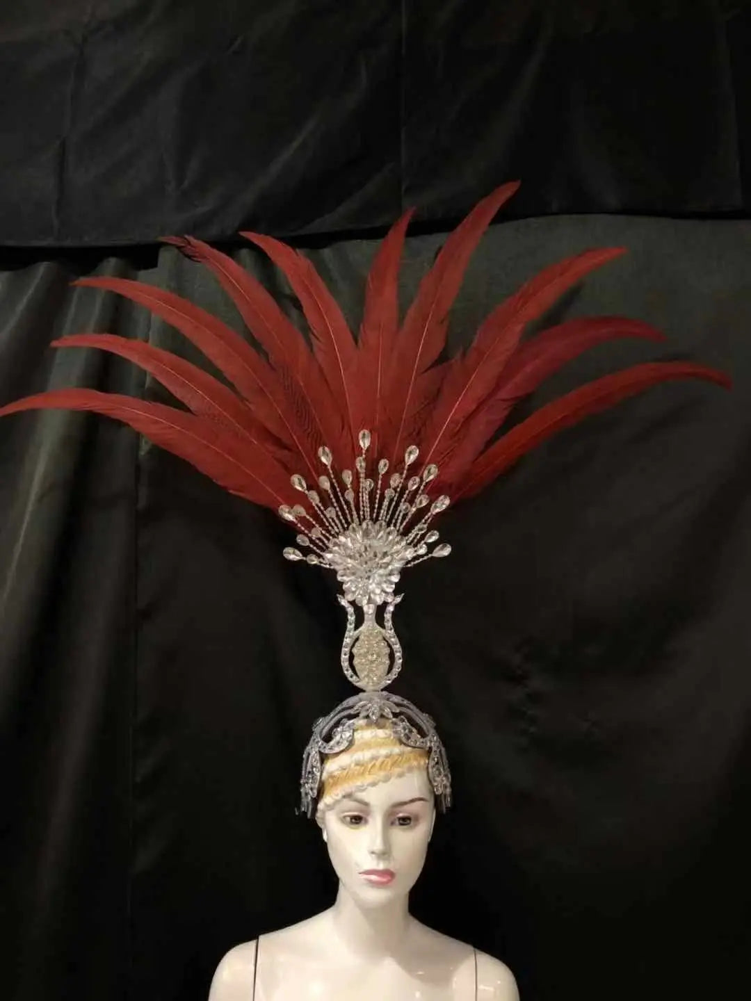 The Stardust Aurora – Premium Feathered Samba Carnival Headdress by Stardust Starlets
