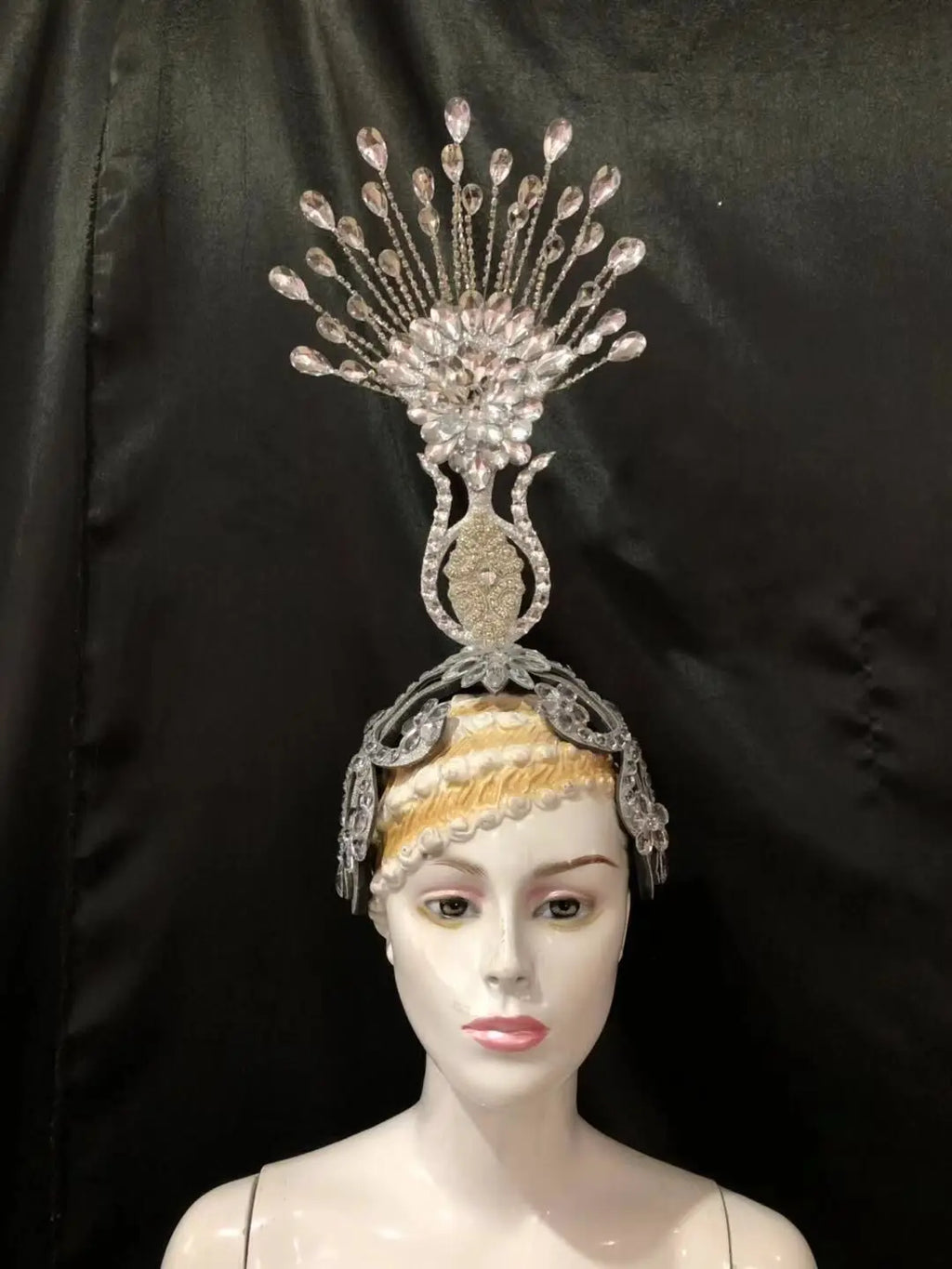 The Stardust Aurora – Premium Feathered Samba Carnival Headdress by Stardust Starlets