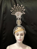 The Stardust Aurora – Premium Feathered Samba Carnival Headdress by Stardust Starlets