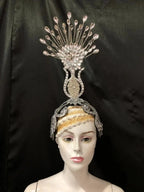The Stardust Aurora – Premium Feathered Samba Carnival Headdress by Stardust Starlets