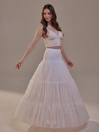 Hoop Petticoat Skirt with Two Layers and Corsage , Crinoline Petticoat with Concealed Hoops , Bridal Slip for Volume & Elegance by Bridal Port