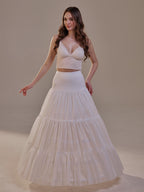 Hoop Petticoat Skirt with Two Layers and Corsage , Crinoline Petticoat with Concealed Hoops , Bridal Slip for Volume & Elegance by Bridal Port