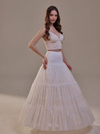 Hoop Petticoat Skirt with Two Layers and Corsage , Crinoline Petticoat with Concealed Hoops , Bridal Slip for Volume & Elegance by Bridal Port