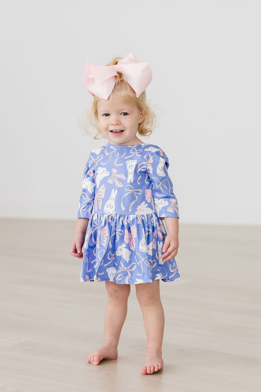 Hop, Skip & Twirl 3/4 Sleeve Twirl Bodysuit by Mila & Rose ®