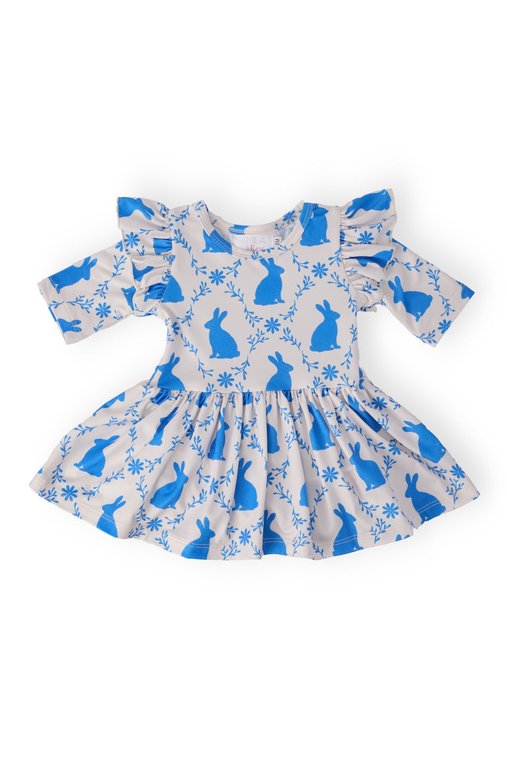 Hop 'til You Drop 3/4 Sleeve Twirl Flutter Bodysuit by Mila & Rose ®
