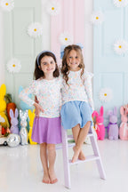 Hoppy Easter L/S Ruffle Tee by Mila & Rose ®