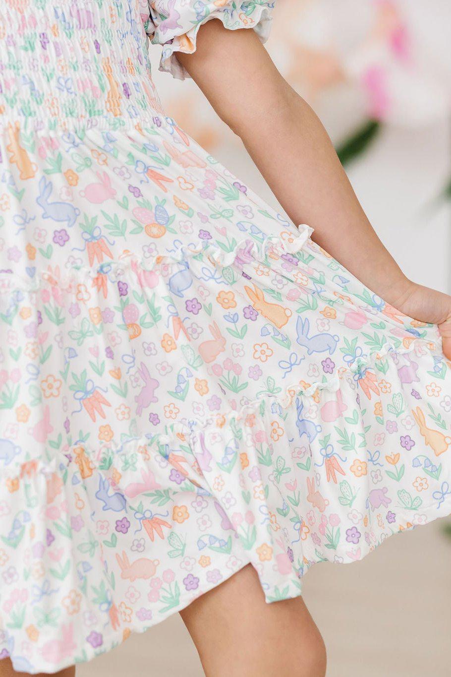 Hoppy Easter Smocked Ruffle Dress by Mila & Rose ®