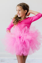 Hot Pink 3/4 Tutu Leotard by Mila & Rose ®