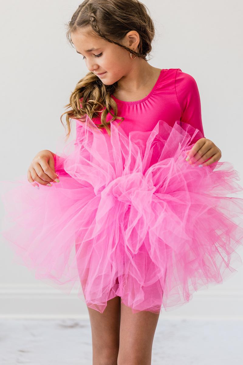 Hot Pink 3/4 Tutu Leotard by Mila & Rose ®