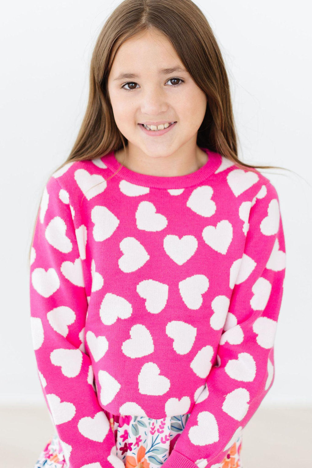 Hot Pink Hearts Sweater by Mila & Rose ®