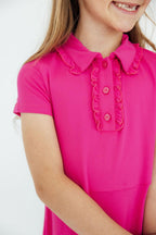 Hot Pink S/S Polo Dress by Mila & Rose ®