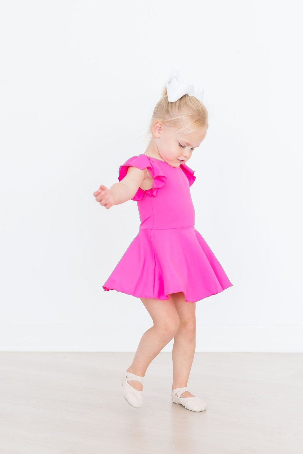 Hot Pink S/S Twirl Leotard by Mila & Rose ®