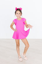 Hot Pink S/S Twirl Leotard by Mila & Rose ®
