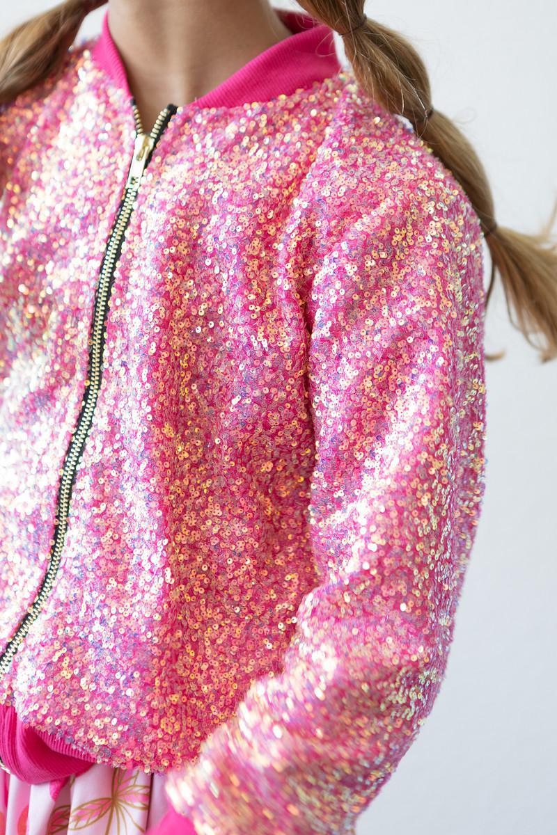 Hot Pink Sequin Jacket by Mila & Rose ®