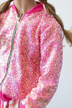 Hot Pink Sequin Jacket by Mila & Rose ®