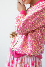 Hot Pink Sequin Jacket by Mila & Rose ®
