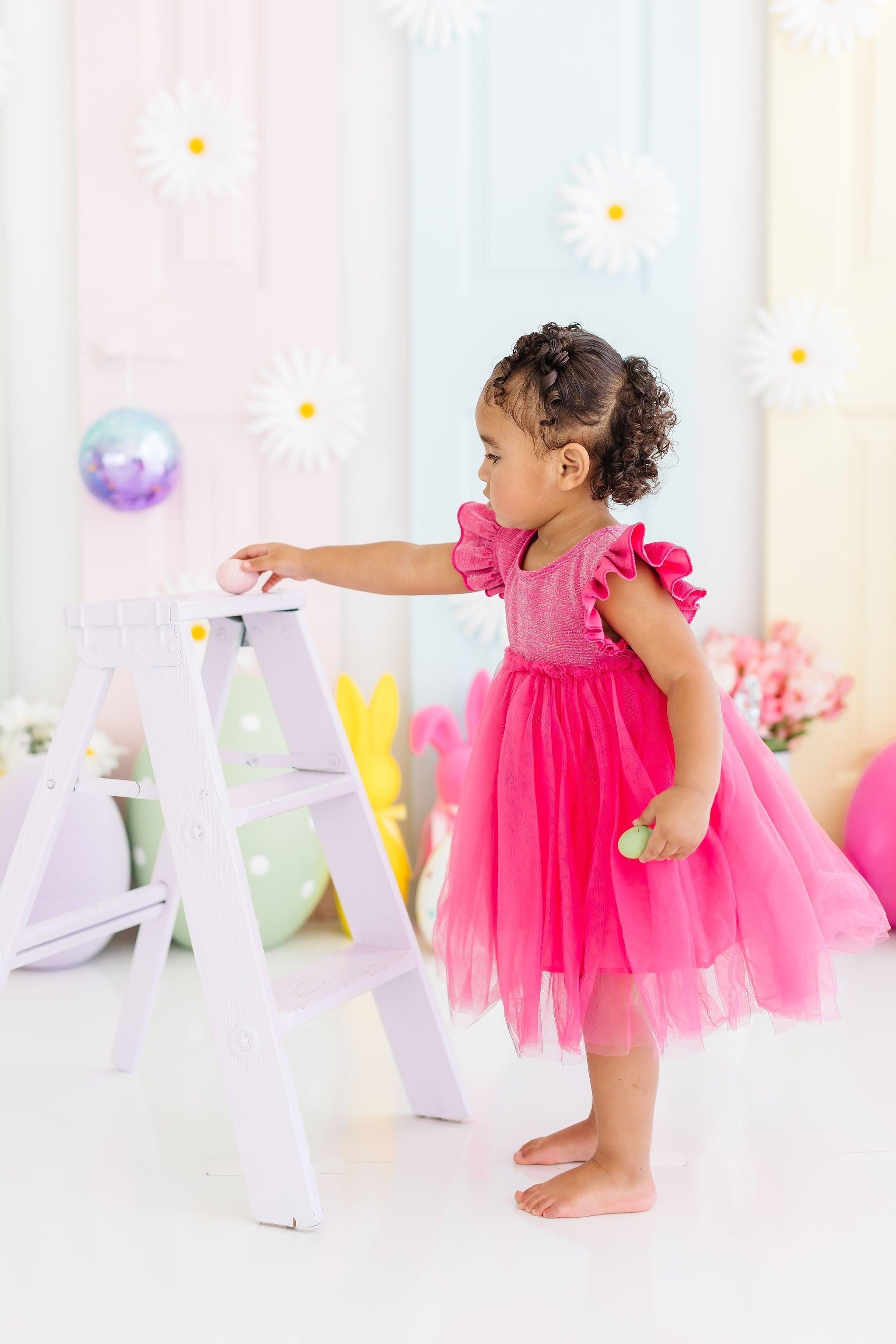 Hot Pink Shimmer Tutu Dress by Mila & Rose ®