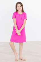Hot Pink T-Shirt Dress by Mila & Rose ®