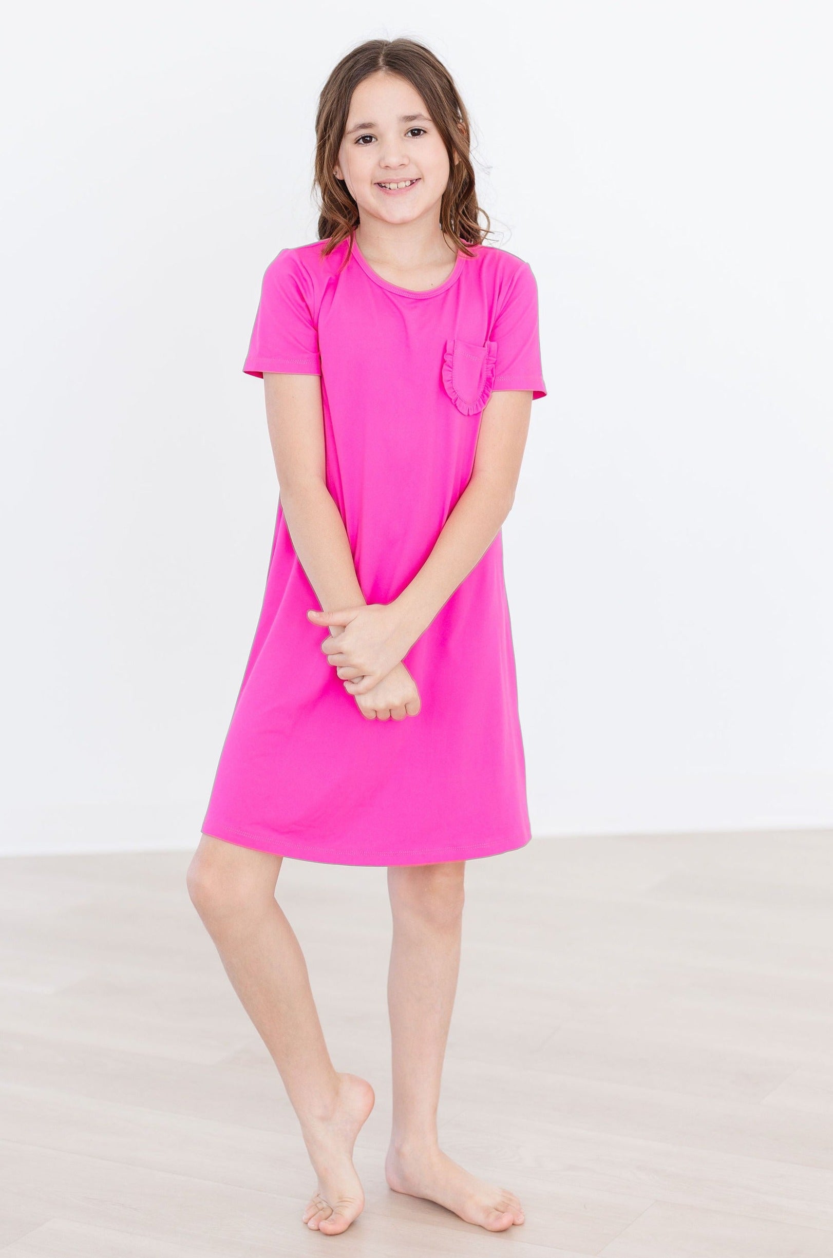 Hot Pink T-Shirt Dress by Mila & Rose ®