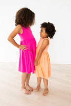Hot Pink Tank Pocket Twirl Dress by Mila & Rose ®