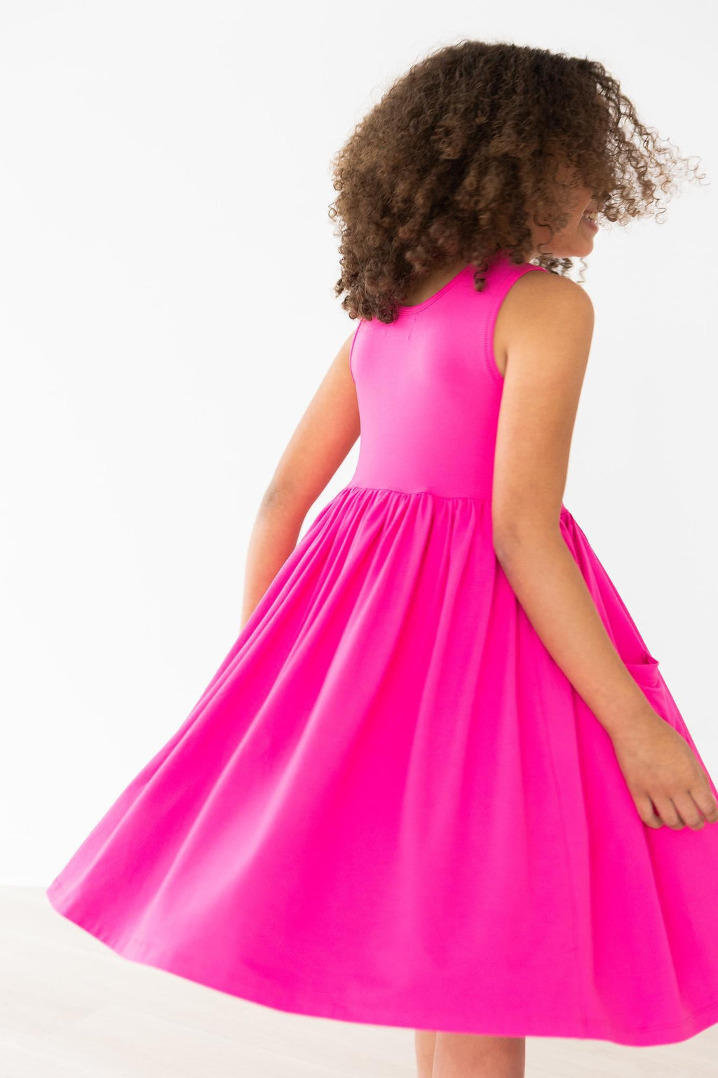 Hot Pink Tank Pocket Twirl Dress by Mila & Rose ®