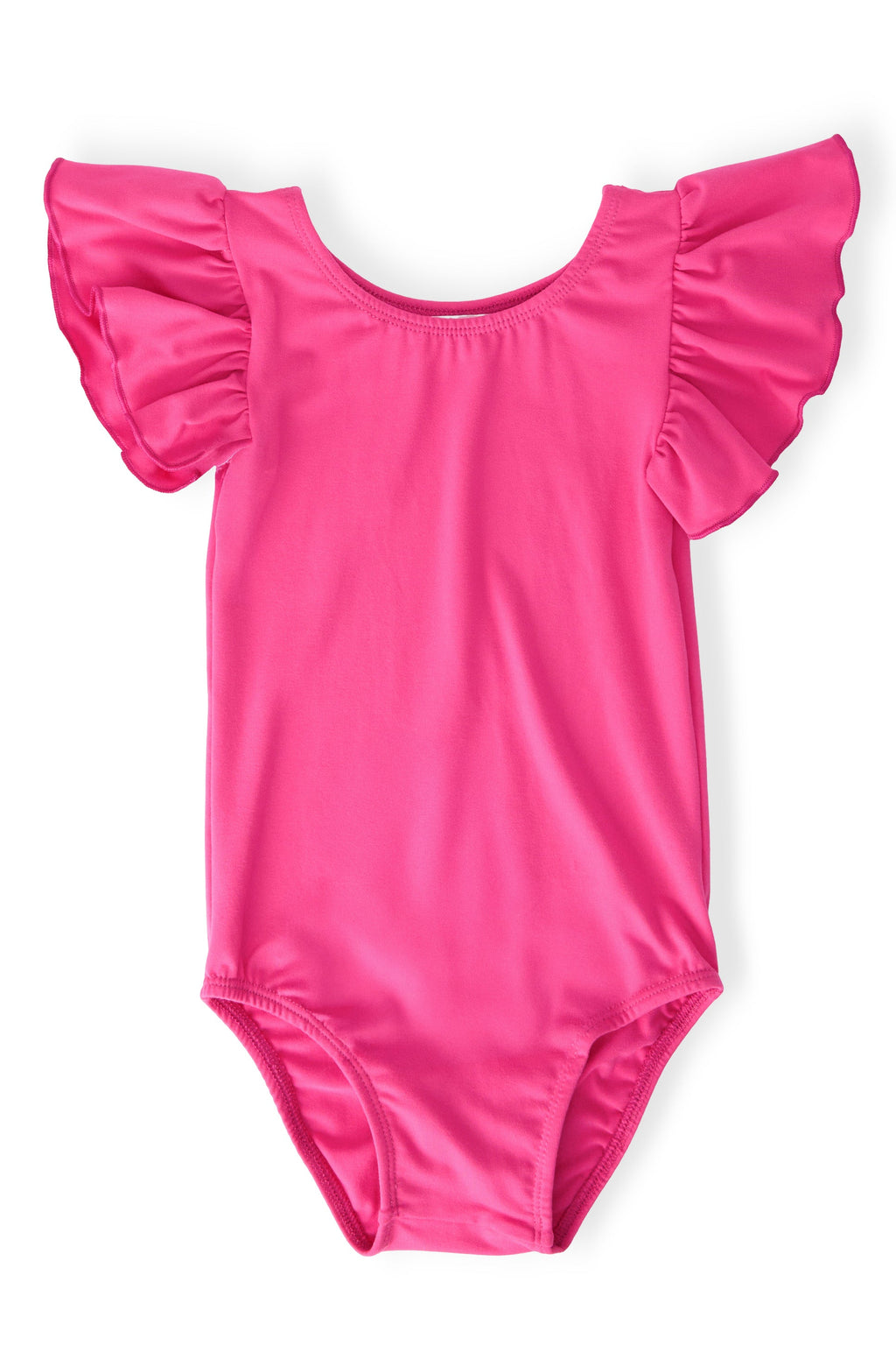 Hot Pink S/S Flutter Sleeve Leotard by Mila & Rose ®