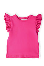 Hot Pink S/S Ruffle Tee by Mila & Rose ®