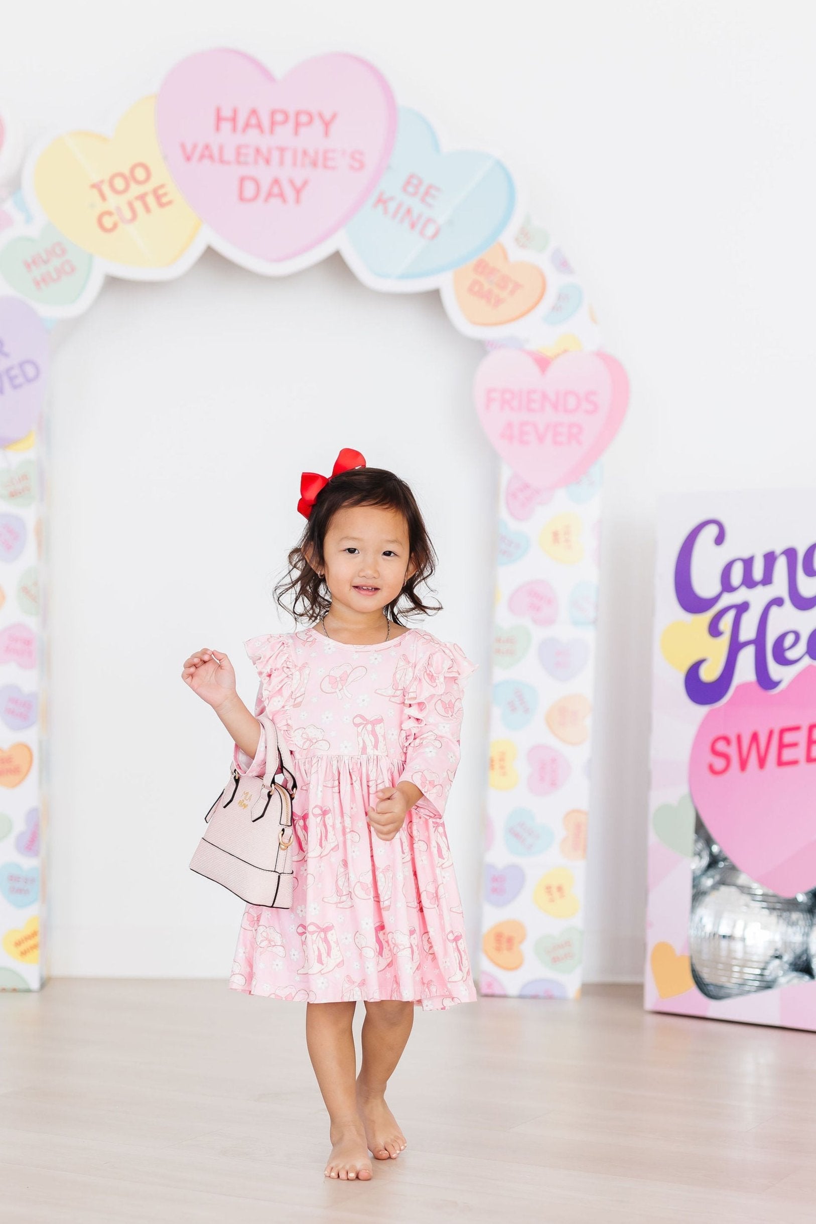 Howdy 3/4 Sleeve Ruffle Twirl Dress by Mila & Rose ®