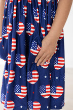 I Heart the USA S/S Pocket Twirl Dress by Mila & Rose ®