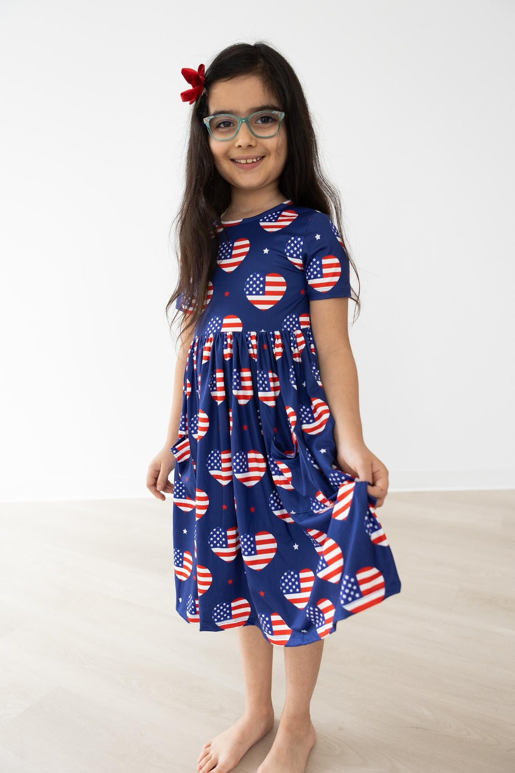 I Heart the USA S/S Pocket Twirl Dress by Mila & Rose ®