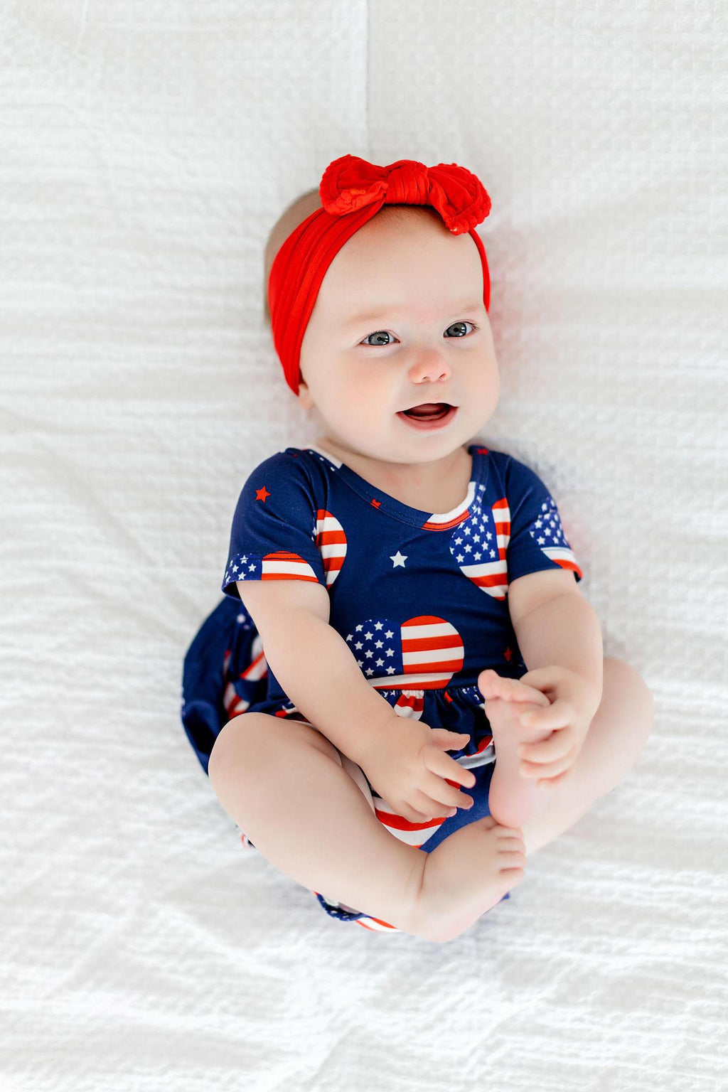 I Heart the USA S/S Twirl Bodysuit by Mila & Rose ®