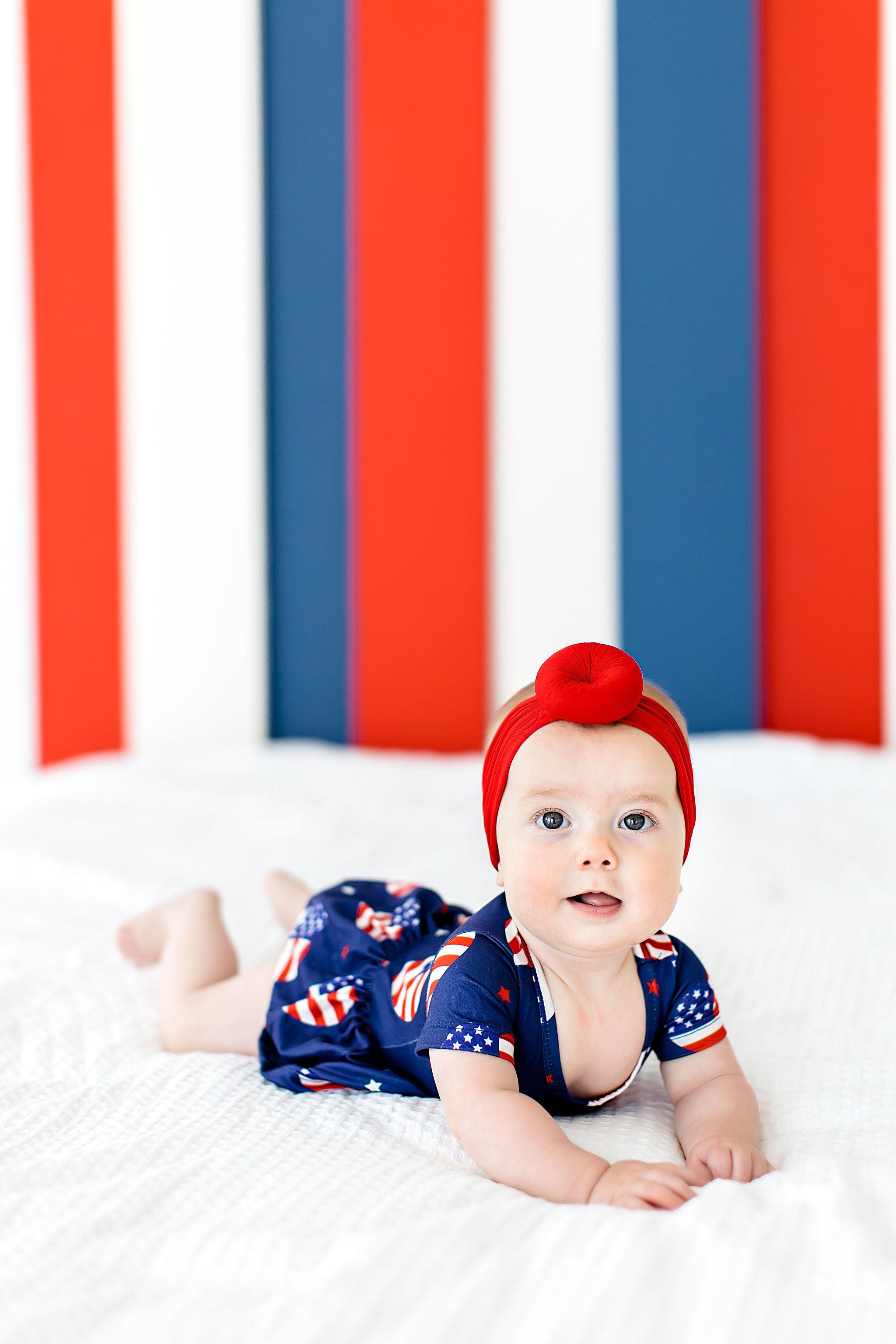 I Heart the USA S/S Twirl Bodysuit by Mila & Rose ®