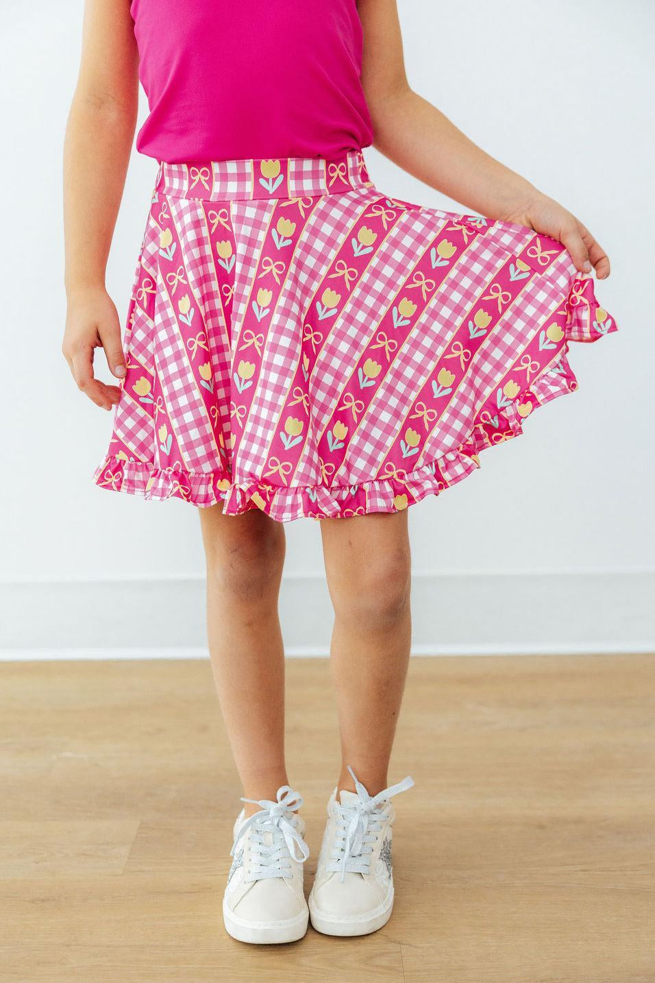 I Love You Tulip Much Ruffle Twirl Skort by Mila & Rose ®