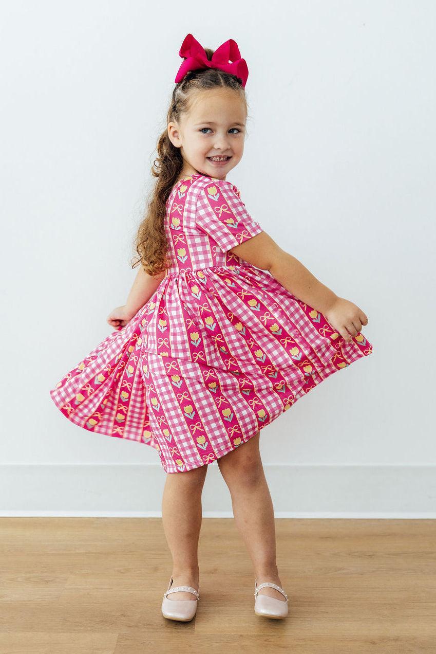 I Love You Tulip Much S/S Pocket Twirl Dress by Mila & Rose ®