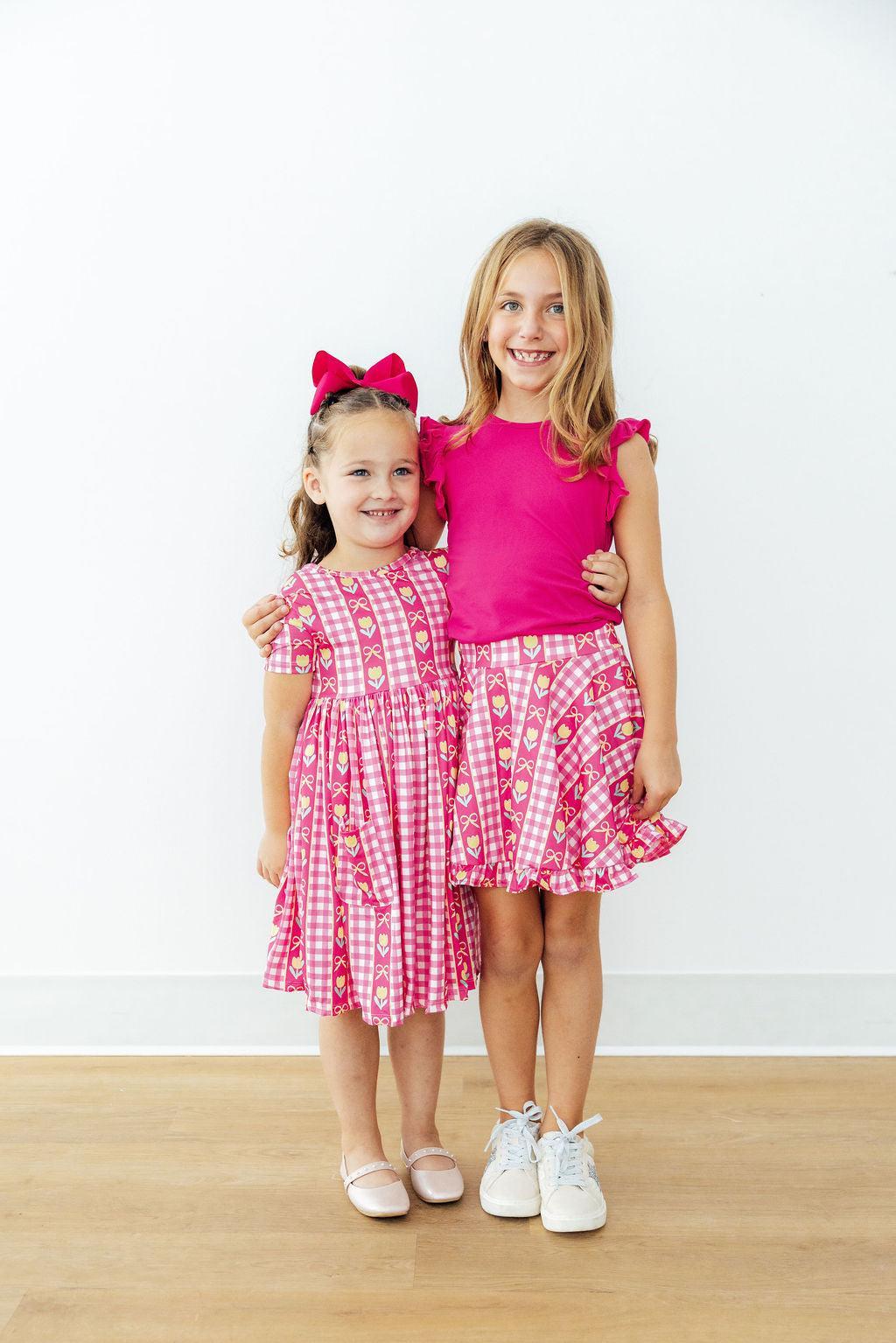 I Love You Tulip Much S/S Pocket Twirl Dress by Mila & Rose ®