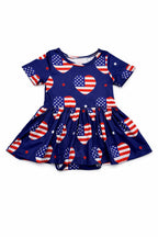 I Heart the USA S/S Twirl Bodysuit by Mila & Rose ®