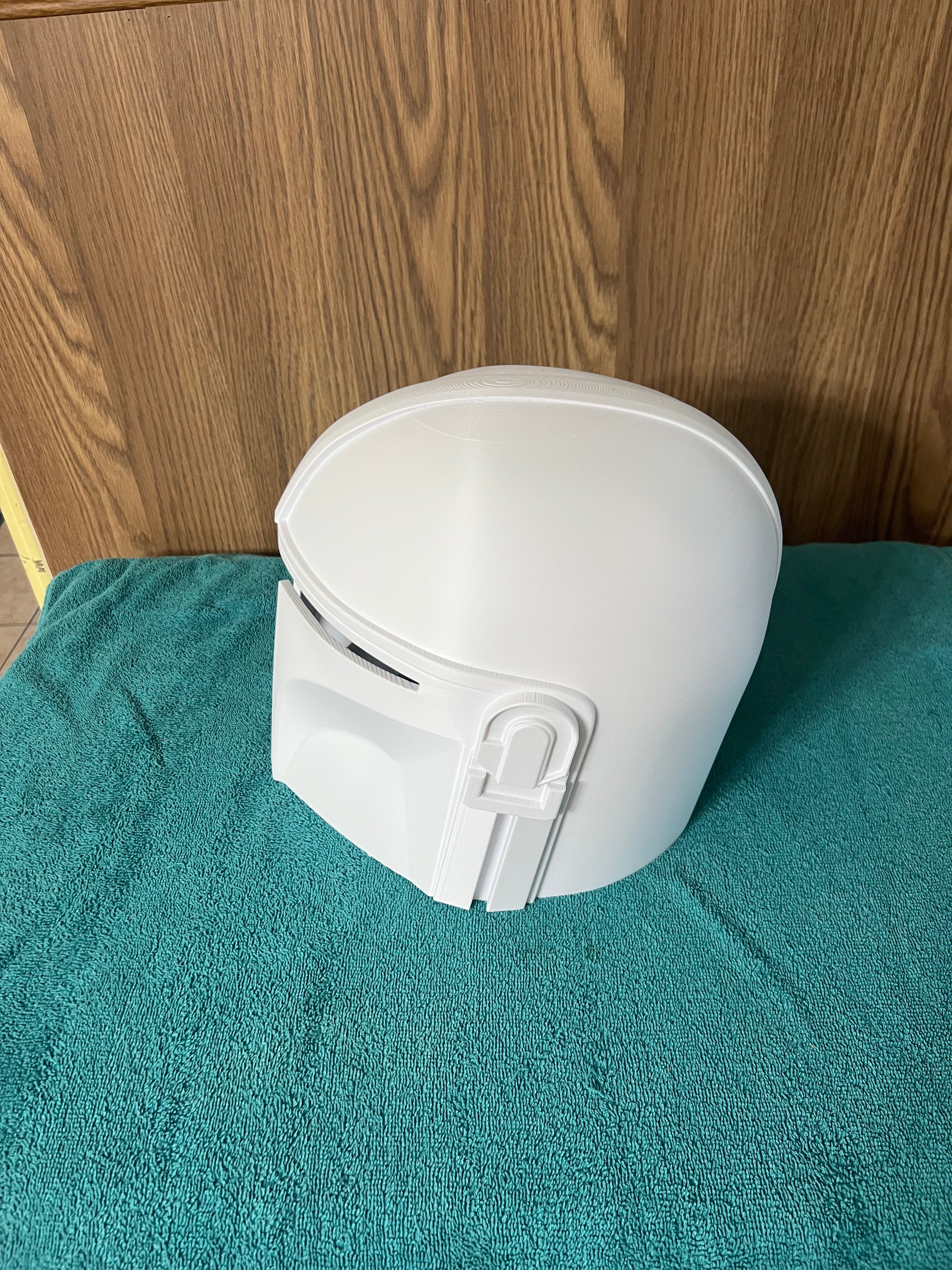 Star Wars The Mandalorian 3D Printed Helmet For Cosplay White