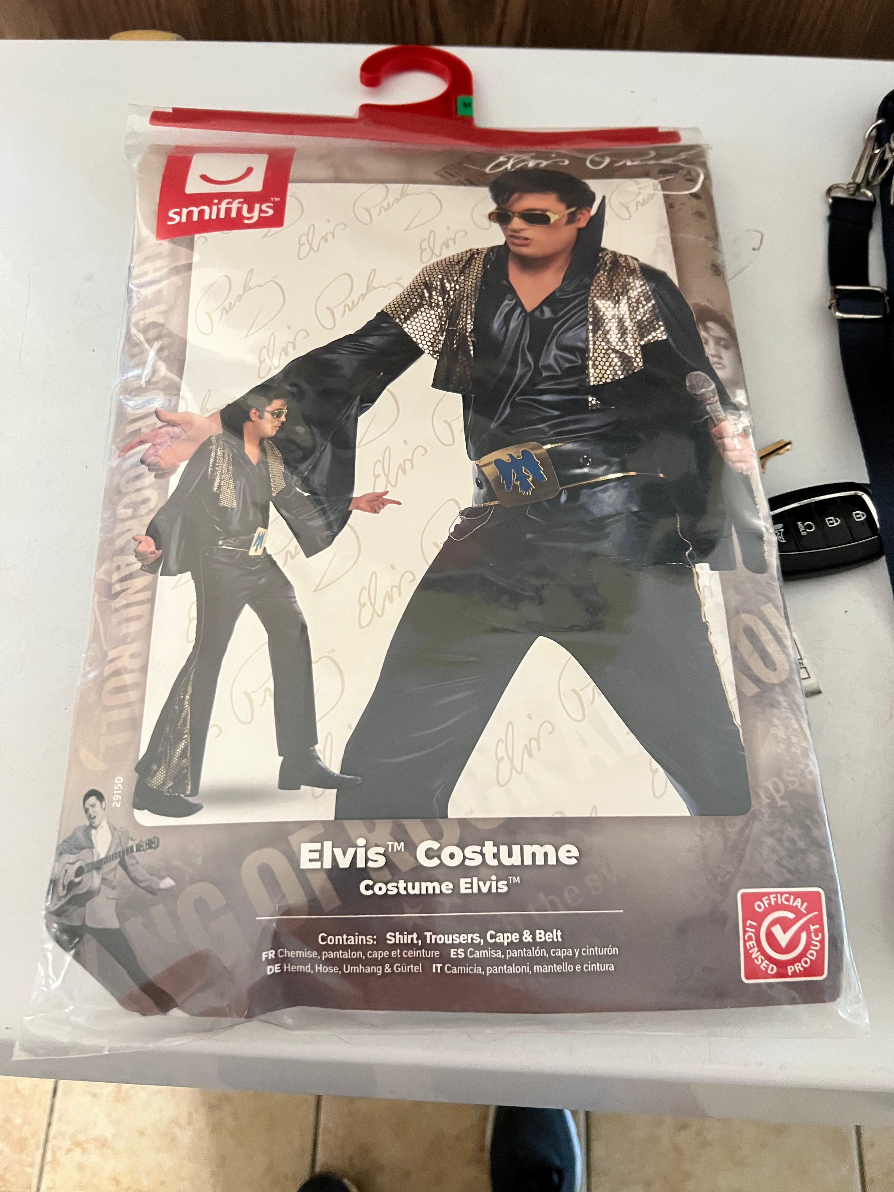 Elvis Costume Smiffys Retro King Of Rock And Roll Party Costume by Smiffy