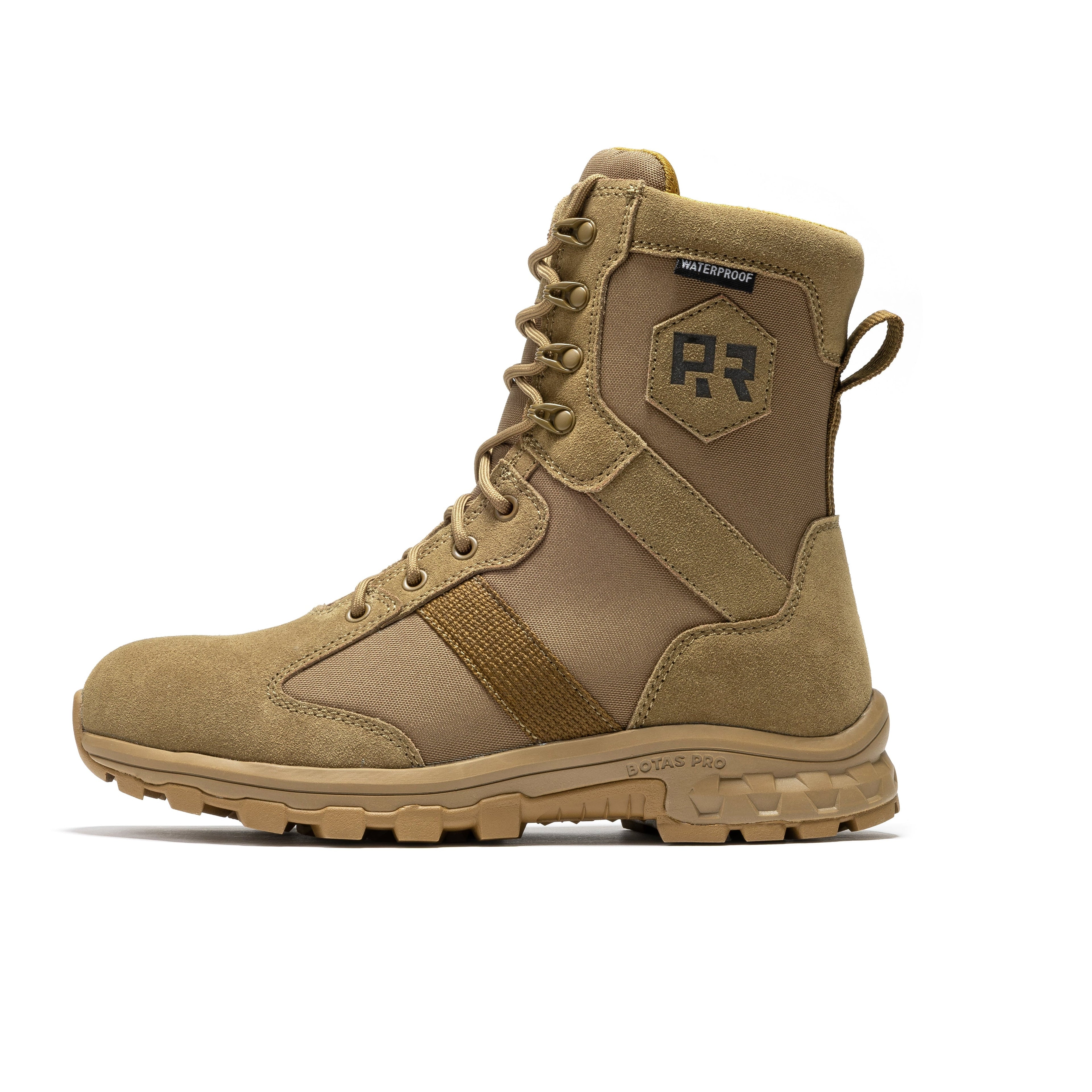 ROCKROOSTER Colmar Coyote 8 inch Suede Leather Waterproof Tactical & Military Boots AB500 by Rock Rooster Footwear Inc
