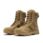 ROCKROOSTER Colmar Coyote 8 inch Suede Leather Waterproof Tactical & Military Boots AB500 by Rock Rooster Footwear Inc