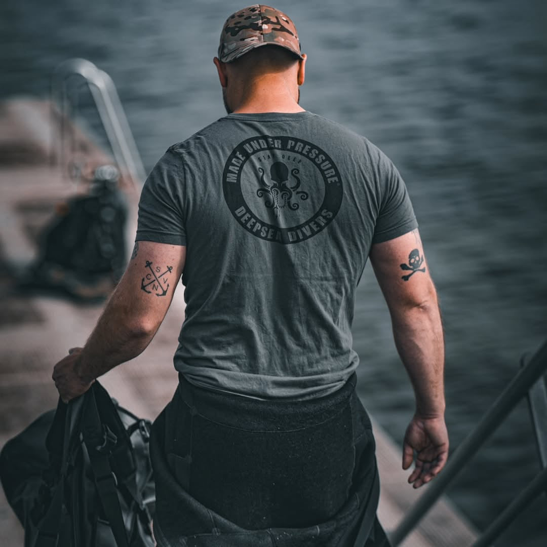 DEEPSEA DIVERS T-SHIRT MIL GREEN by DeepSea Locker