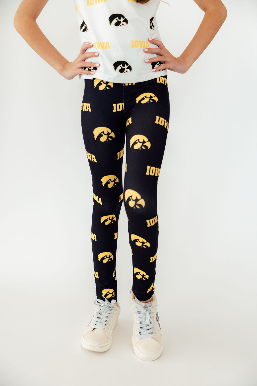 Iowa Black Tigerhawk Leggings by Mila & Rose ®