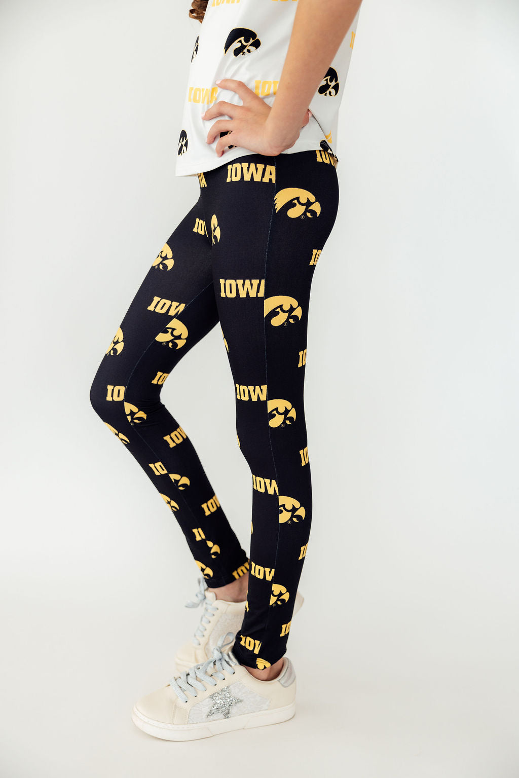 Iowa Black Tigerhawk Leggings by Mila & Rose ®