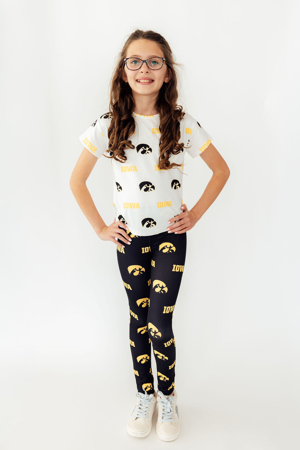 Iowa Black Tigerhawk Leggings by Mila & Rose ®